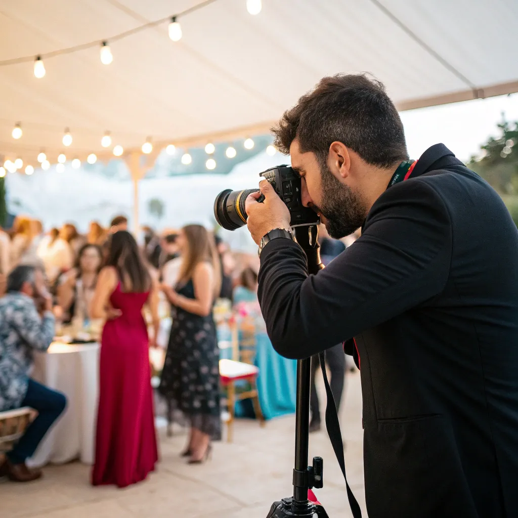 Professional Event Photographer in Action
